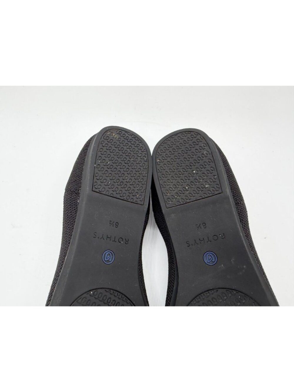 Rothy's The Flats Round Toe Ballet Flats Black Women Size 8.5 Slip On Comfort - Picture 12 of 15